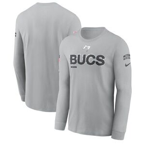 Nike Tampa Bay Buccaneers Salute to Service Long Sleeve Shirt Grey sz L